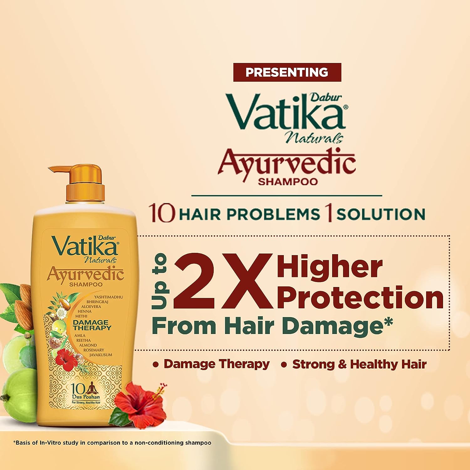 Dabur Vatika Ayurvedic Shampoo, 1 L-2.webp